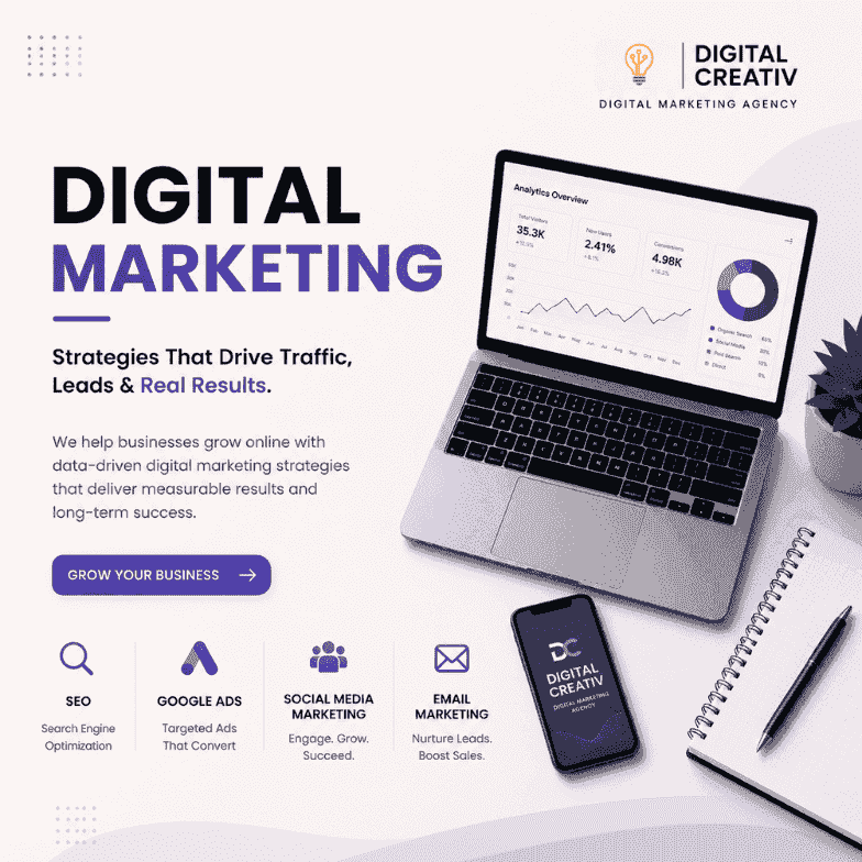 Digital marketing & branding agency in India delivering creative and result-driven solutions